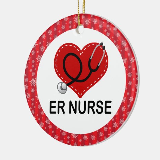 ERのナースのクリスマスのギフトのオーナメント セラミックオーナメント