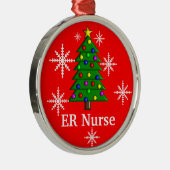 ERのナースのクリスマスツリーのオーナメント メタルオーナメント (右)