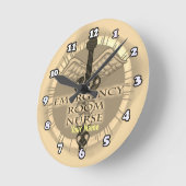 ERカスタムナースカドゥセウス ラウンド壁時計 (傾斜)