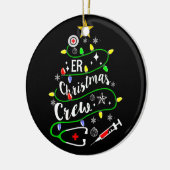 ERクリスマスツリークルー緊急室ナース セラミックオーナメント (左)