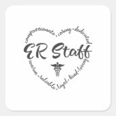 ERスタッフ、緊急部スタッフ スクエアシール (正面)