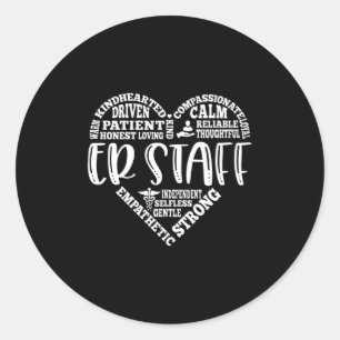 ERスタッフ、緊急部スタッフ ラウンドシール