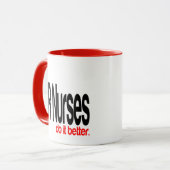 ERナースの方が冗談が良い マグカップ (正面左)