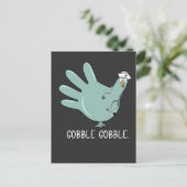 ERナーストルコGOBBLEスクワッドスクワッドERナース感謝祭 インビテーションポストカード (スタンド正面)