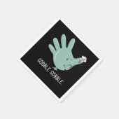 ERナーストルコGOBBLEスクワッドスクワッドERナース感謝祭 スタンダードカクテルナプキン (角)