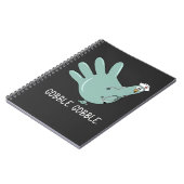 ERナーストルコGOBBLEスクワッドスクワッドERナース感謝祭 ノートブック (左側)