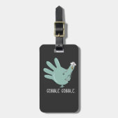 ERナーストルコGOBBLEスクワッドスクワッドERナース感謝祭 ラゲッジタグ (正面縦)