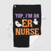 ERナースブクルーエマージェンシールームナースハロウィーンC ゴルフタオル (インサイチュ)