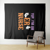 ERナースブクルーエマージェンシールームナースハロウィーンC タペストリー (インサイチュ(横))