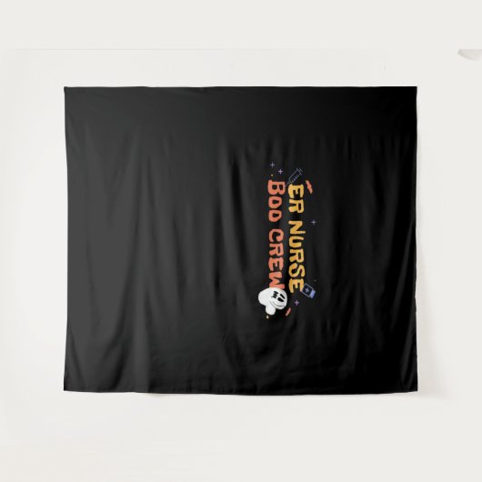 ERナースブクルーエマージェンシールームナースハロウィーンC タペストリー (正面(横))