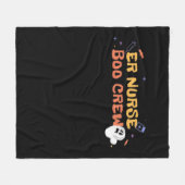 ERナースブクルーエマージェンシールームナースハロウィーンC フリースブランケット (正面(横))