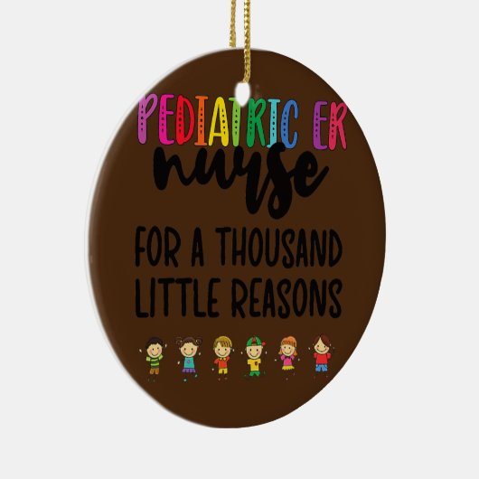 ERナース小さな理由小児緊急事態 セラミックオーナメント (右)