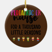 ERナース小さな理由小児緊急事態 セラミックオーナメント (裏面)