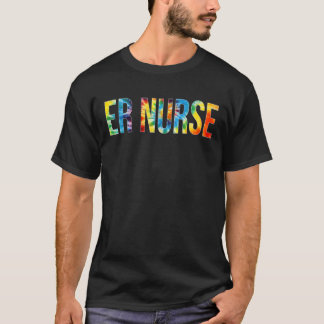 Erナース感謝の日Woのための女性のための絞り染め Tシャツ