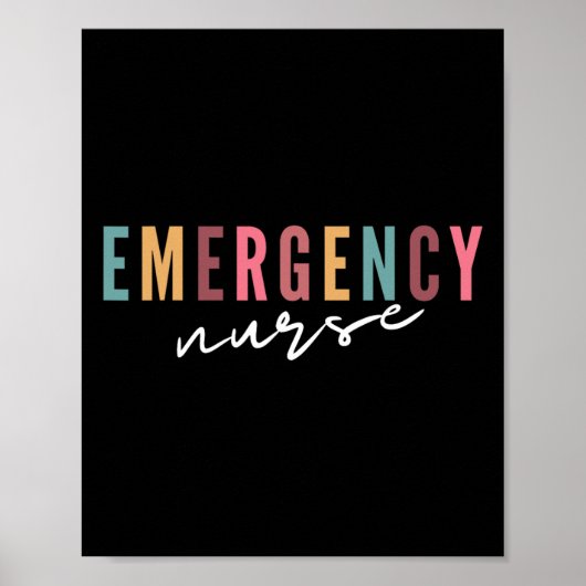 Erナース救急室ナーススクールウィメンズナーシング ポスター (正面)