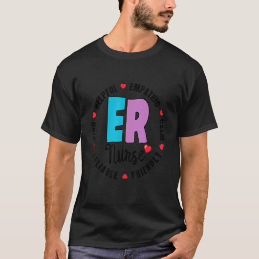 Erナース救急室ナース分隊レジスタードニュー Tシャツ (正面)