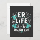 ERナース組織混沌おもしろい医療看護 シーズンポストカード (正面/裏面)