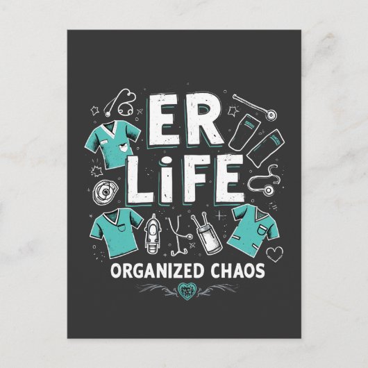 ERナース組織混沌おもしろい医療看護 シーズンポストカード (正面)