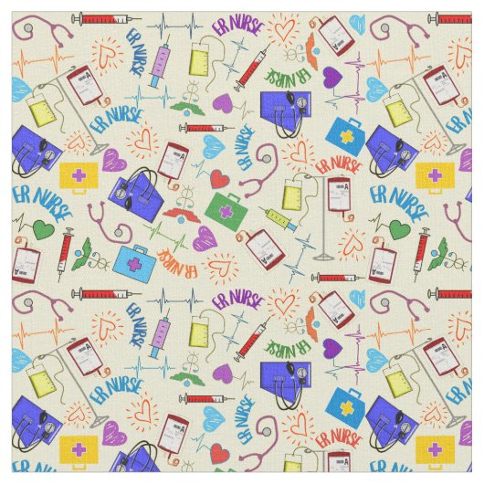 ERナース黄 ファブリック (クローズアップ)