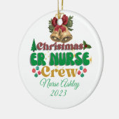 ERパーソナライズされたナースクルー セラミックオーナメント (左)