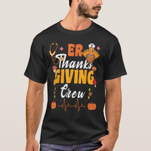 ER感謝祭クルー緊急室分隊ナースTr Tシャツ (正面)