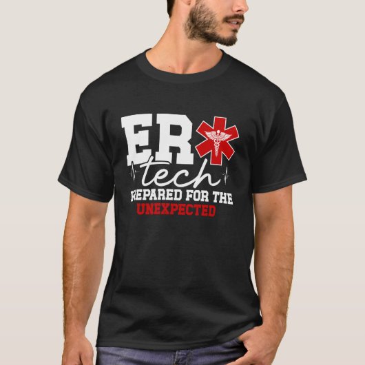 ER技術者感謝 ER救急医療技術者 救急処置室 Tシャツ (正面)