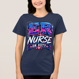 ER看護師の当直Tシャツ トライブレンドTシャツ