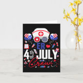 ER看護師 4thオブジュライ クリュー 独立記念日 愛国者 カード (黄色い花)