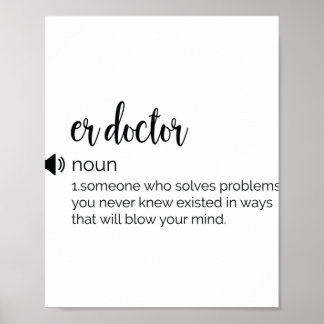 ER おもしろい Doctorの定義 ポスター