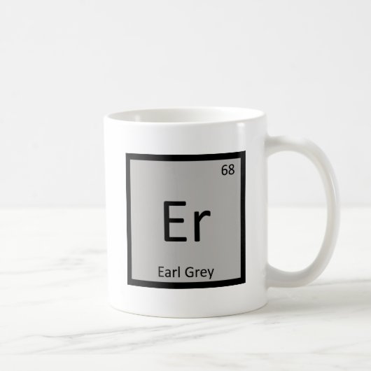 Er - アールグレイティー 化学元素記号 コーヒーマグカップ (右)