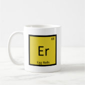 Er - エッグロール アペタイザー 化学 周期表 コーヒーマグカップ (左)