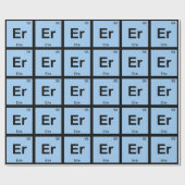 Er - ペンシルベニア州エリー 化学周期表 ラッピングペーパー (フラット)