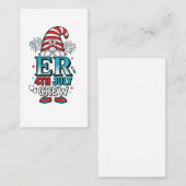 ER 7月4日クルー愛国主義ノームTシャツデザイン_1 名刺 (正面/裏面)