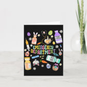 Er Easter Nurse Crew Easter Day Emergency Room Nur カード (正面)