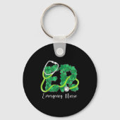 Er Emergency Nurse Stethoscope St. Patrick's Day S キーホルダー (正面)