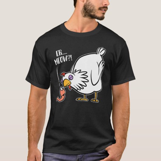 Er Miau – 生意気な虫vs Hen Joke Tシャツ (正面)