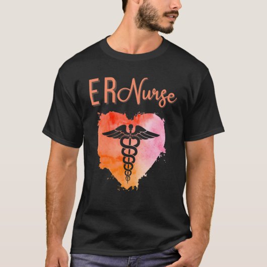ER Nurse Emergency Nurse Nursing Graduation Caduc Tシャツ (正面)