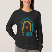 ER Nurse Nursing Rainbow Emergency Room Nurse Heal Tシャツ (正面)