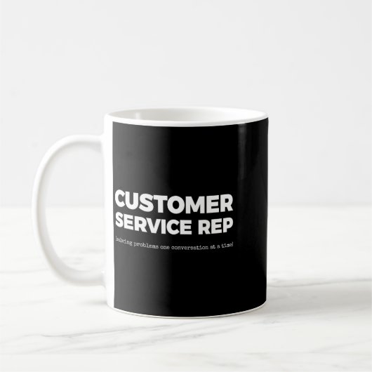 Er Service Rep (solving Problems One Conversation  コーヒーマグカップ (左)