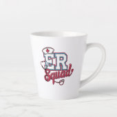 ER Squad, Emergency Room, Nurse Shirt, Doctor Gift カフェラテマグ (右)
