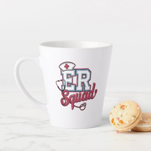 ER Squad, Emergency Room, Nurse Shirt, Doctor Gift カフェラテマグ (インサイチュ)