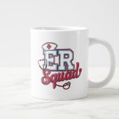 ER Squad, Emergency Room, Nurse Shirt, Doctor Gift ジャンボコーヒーマグカップ (右)