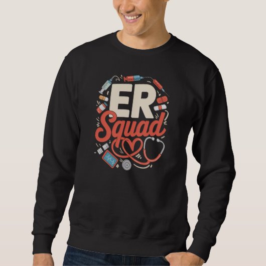 ER Squad Tシャツ - 救急医療チームのウェア (正面)