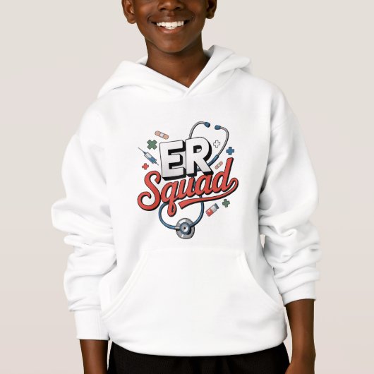 ER Squad Tシャツ - 救急医療チームのウェア (正面)