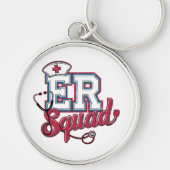 ER Squad Tシャツ - 救急医療チームのウェア キーホルダー (正面)