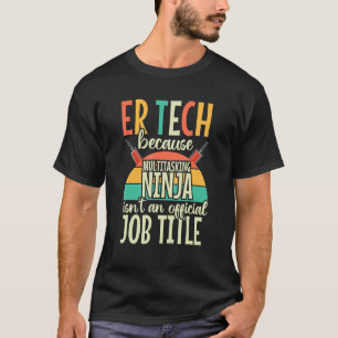 Er Tech技術者ヴィンテージレトロRnナース緊急事態 Tシャツ