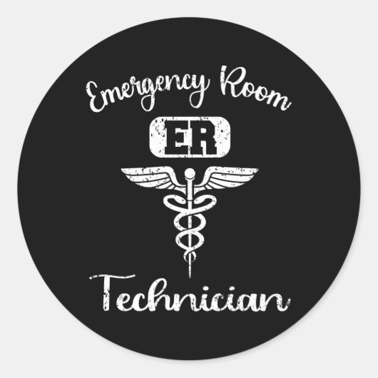 Er Tech Emergency Room技術者 ラウンドシール (正面)