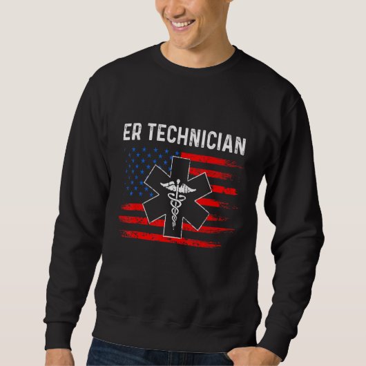 Er Technician Emergency Room Tech 1 スウェットシャツ (正面)