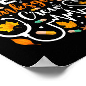 Er Thanksgiving Nurse Crew Thanksgiving Emergency  ポスター (角)