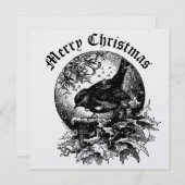 Era ビクトリアン Bird、Holly、Mistletoe Christmas シーズンカード (正面/裏面)